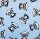 Textil szalvéta - 30x30cm / Kék Pöttyös Panda mintás