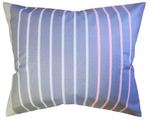 Pamut Kispárna huzat / Szürke -Rózsaszín Csíkos   40 x 50 cm
