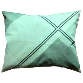    Pasztell zöld geometriai mintás Pamut Kispárna huzat - 40x50 cm