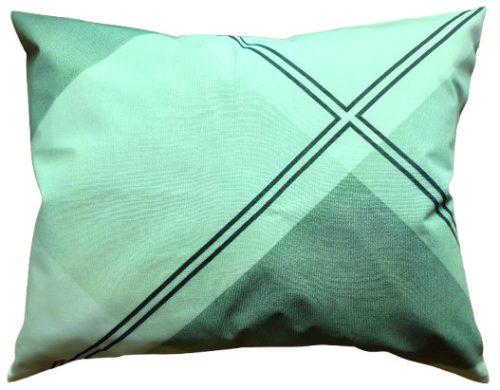  Pasztell zöld geometriai mintás Pamut Kispárna huzat - 40x50 cm
