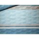 Szürkéskék Geometriai mintás Maradék Pamutvászon textil - 160 x 30 cm