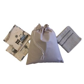 Tisztasági Csomag 4db-os  / Szürke-kék-munkagép mintás szett