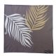 Textil szalvéta - 40x40 cm / Szürke alapon pálmaleveles