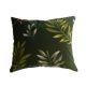 Pamut kispárna huzat - 40x50 cm smaragdzöld pálma leveles