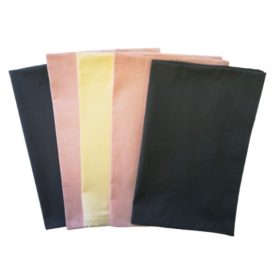   Pamut kispárna huzat csomag 5 db-os,  I. osztályú , szürke, rózsaszín,  sárga színekben