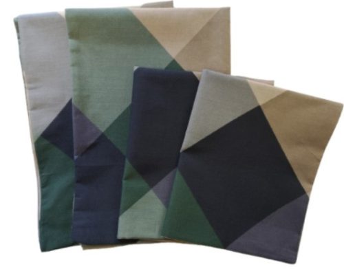 Pamut párnahuzat szett - párban 4db-os több színű kockás mintával