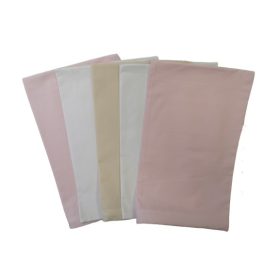   Pamut kispárna huzat csomag 5 db-os,  I. osztályú , fehér rózsaszín,  bézs színekben