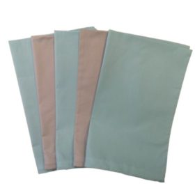   Pamut kispárna huzat csomag 5 db-os,  I. osztályú , szürke, kék színekkel 40x50 cm