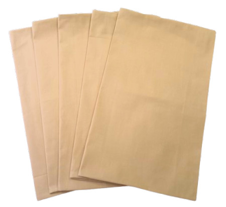 Egyszínű pamut kispárnahuzat csomag - 5 db / cappuccino