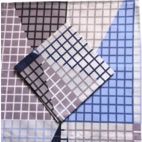 Kockás textil szalvéta 30x30 cm – kék - szürke mintás