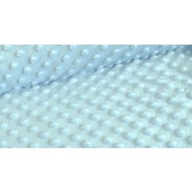 Maradék Minky textil világos baba kék  -160 x 40cm