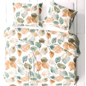  3 részes ágyneműhuzat extra hosszú 140x220 cm őszi levél mintás