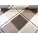 Barna geometriai mintás pamutvászon textil - 160 cm