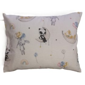   Flanel kispárna huzat  - 40 cm x 50 cm / lufi - panda- nyuszi - róka mintás
