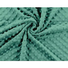   MINKY textil dombornyomott pöttyökkel - 160 cm - 340 gr/m2 / óceán