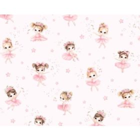 Pamutvászon textil - 160 cm / édes balerinák