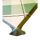 Pasztell zöld geometriai mintás pamut asztalterítő - 150x200 cm