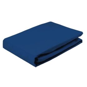 Gumis pamut jersey lepedő 180x200 +25 cm / sötétkék