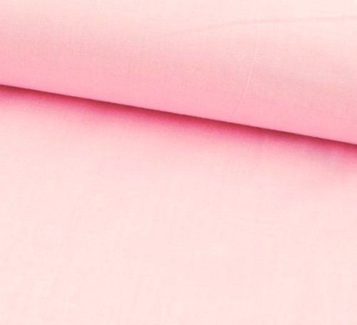 Pamutvászon textil - 160 cm / púder rózsaszín