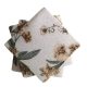 Pamut borítású székpárna - ülőpárna 35x35x2  cm / orchidea mintás