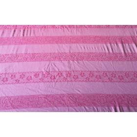   Elasztikus viscose textil rózsaszín csíkozással - 120x170 cm