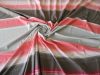 Narancssárga - barna csíkozású viscose textil 100x170 cm