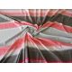 Narancssárga - barna csíkozású viscose textil 100x170 cm