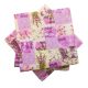 Pamut borítású székpárna - ülőpárna 35x35x2  cm / Levendula Vintage patchwork mintás