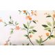 Narancssárga virágos pamutvászon textil - 160 cm