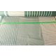 100% pamutvászon textil / Zöld szürke csíkos - 160 cm széles