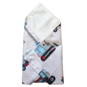 Környezetbarát újraszalvéta 28x28 cm  / kék munkagépes