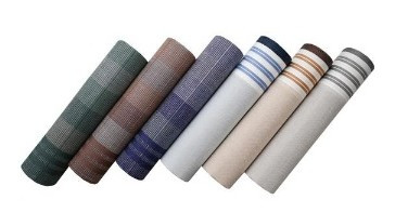 Férfi textilzsebkendő 6 db díszdobozban