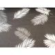 Mintás Microfiber ( mikroszálas ) textil - méteráru 165 cm / szürke páfrány levél mintás