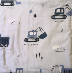 Környezetbarát újraszalvéta 28x28 cm / kékes szürke munkagépes