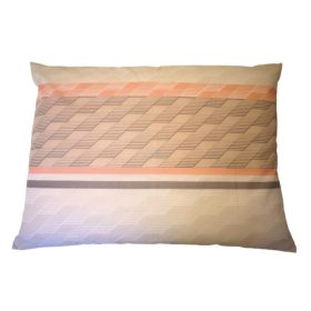 Pamut nagypárna huzat - 70x90 cm / bézs modern csíkos 