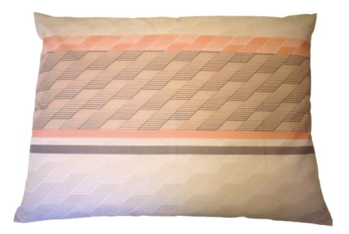 Pamut nagypárna huzat - 70x90 cm / bézs modern csíkos 