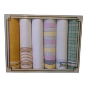 Női zsebkendő szett díszdobozban - 6 db -os