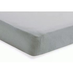   Gumis lepedő pamutvászon alapanyagból 140x200 cm - középszürke