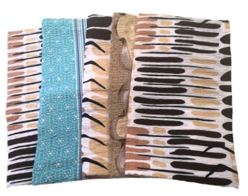 Krepp kispárna huzat csomag II. osztályú  / változatos minták