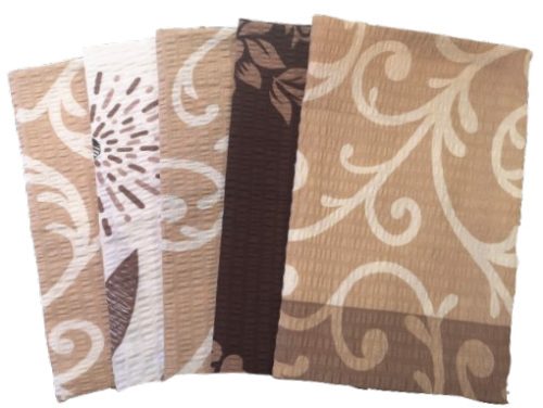 Krepp kispárna huzat csomag - 5 db-os  II. Osztályú  / bézs variációk