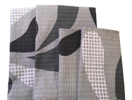 Krepp párnahuzat szett - 4 db-os / szürke csepp mintás