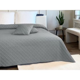   3 részes ágytakaró szett - 220x240 cm /világosszürke rombusz mintás