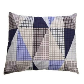 70x90 cm nagypárna huzat - modern kék szürke kockás