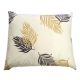 Pamut nagypárna huzat krém alapon bézs - barna levél mintás - 90 x 70 cm