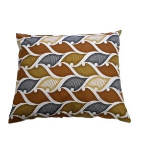 Pamut nagypárna huzat - 70 x 90 cm / barna - szürke barokk mintás