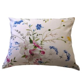   Színes mezei virág mintás pamut kispárna huzat - 40x50 cm