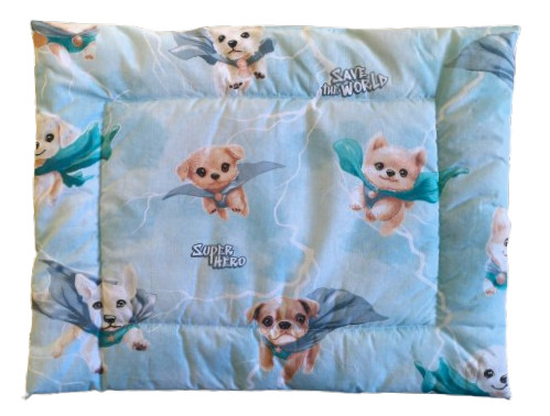  Lapos ovis kispárna - 38x48 cm / Szuper Hero kutyus