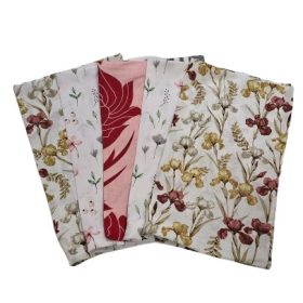 Pamut kispárna huzat csomag - 5 db-os / virág variációk