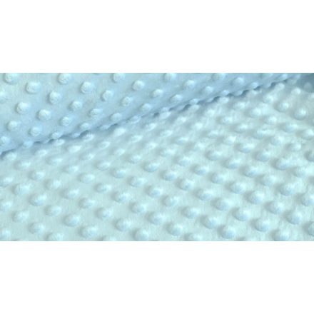 Világoskék minky textil 160 cm széles