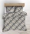 5 részes ágynemű huzat 200x220 cm 100% pamutból - modern piros körös 5 részes ágynemű huzat 200x220 cm 100% pamutból - modern piros körös